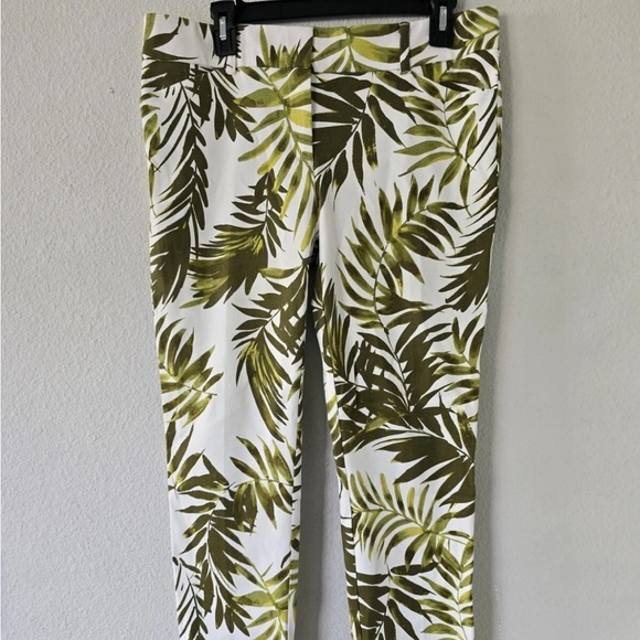 New York & Company Dress Pants Women 10 Audrey High Rise Multicolor Hawaiian New - Picture 4 of 10